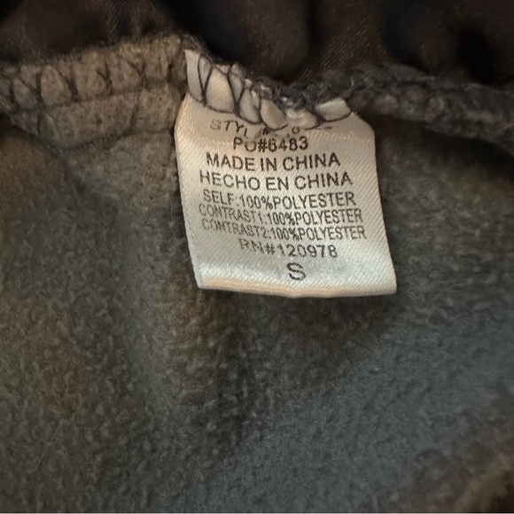 Entro Pink & gray High Neck Fleece Jacket Size Small - Picture 5 of 6